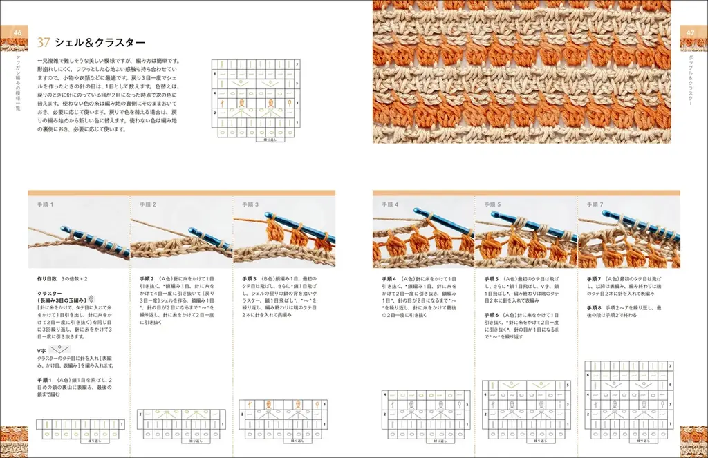 アフガン編みの模様150種を編み方・編み図入りで網羅した決定版『アフガン編み事典』2月発売 画像 3
