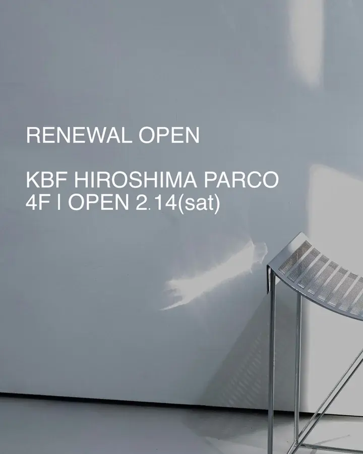KBF 広島パルコ店、2月14日(土)リニューアルオープン 画像 1