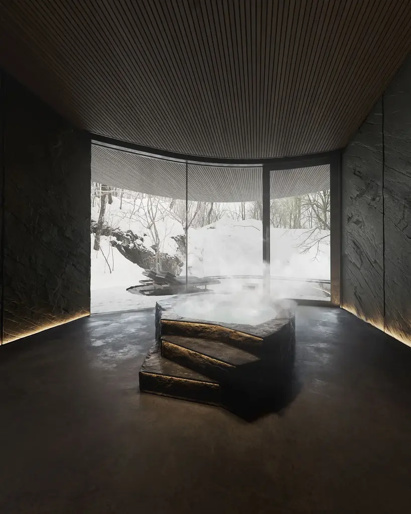 巨石の間を縫い、”岩の中に建つ”1棟のヴィラ。NOT A HOTEL KITAKARUIZAWA「NATURE WITHIN」を販売開始 画像 13