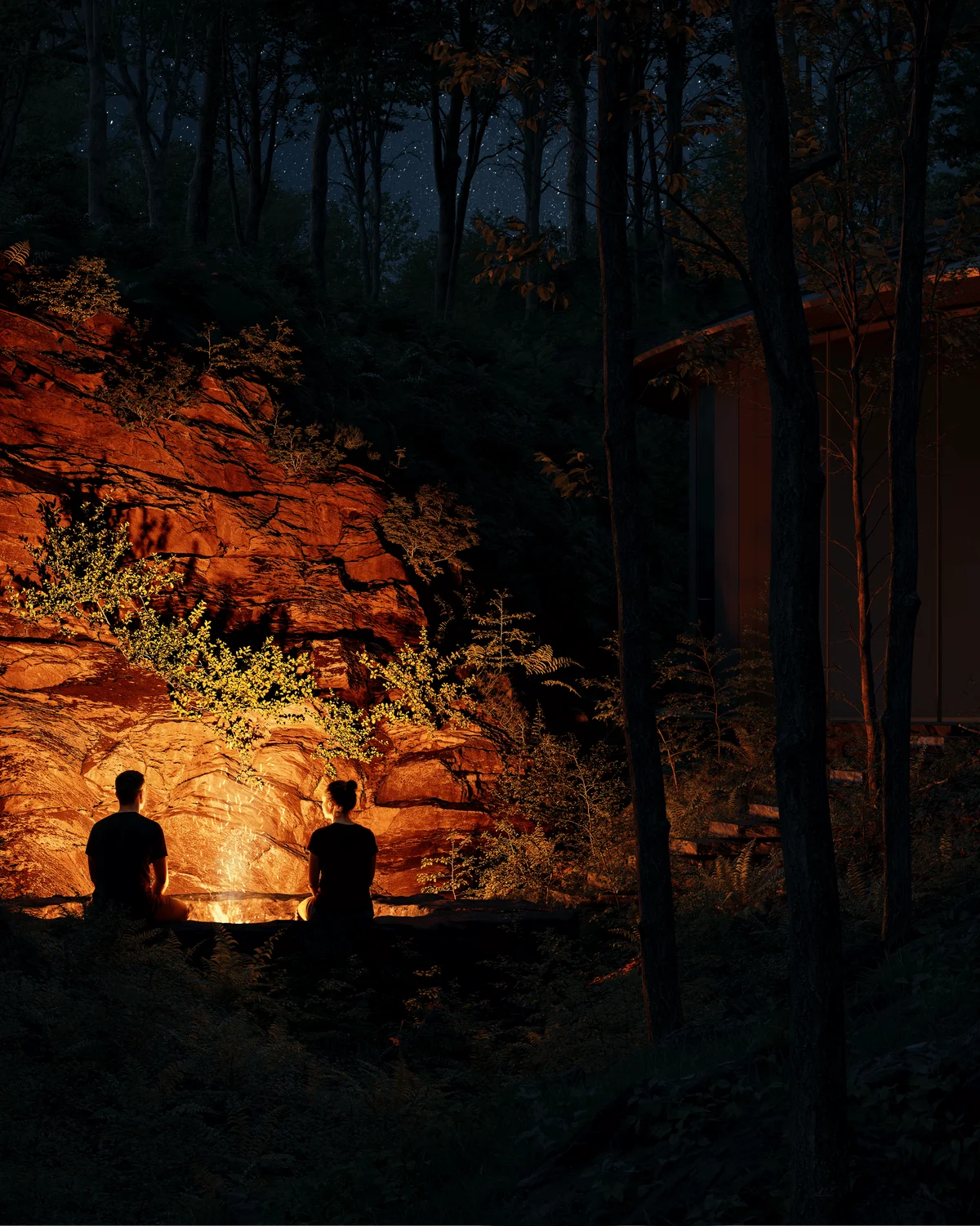 巨石の間を縫い、”岩の中に建つ”1棟のヴィラ。NOT A HOTEL KITAKARUIZAWA「NATURE WITHIN」を販売開始 画像 19
