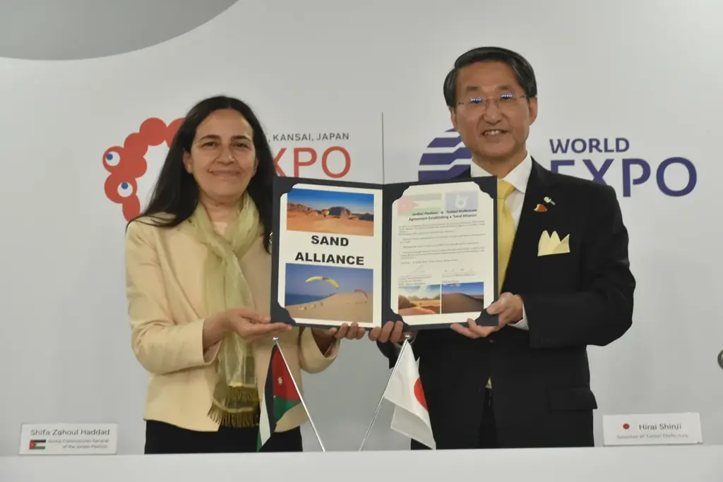 “鳥取県は万博をやめません！～万博ロス界隈は鳥取へ～”　万博で大人気！「鳥取無限砂丘」がヨルダンの砂で復活「－大阪・関西万博記念－とっとりサンドパビリオン」オープン！ 画像 15