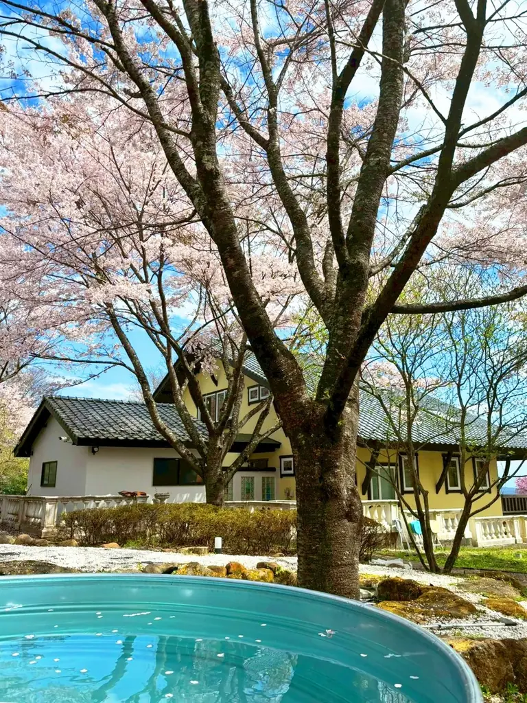 【日本最大級の独占お花見】2000坪の敷地に咲く桜を“1組”だけで貸切。Airbnb★5.0の究極ヴィラ「ReTune Hokuto」で、ととのう「花見×サウナ」予約解禁。 画像 10