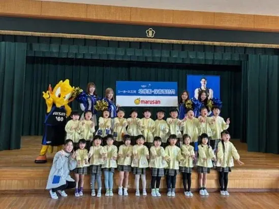 シーホース三河がマルサンアイと取り組むSDGs。幼稚園訪問を通じ、スポーツ教育と明るい社会の実現へ貢献 画像 2