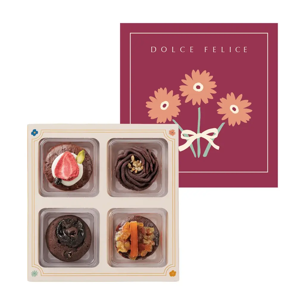 KEYUCA（ケユカ）のスイーツブランド『ドルチェフェリーチェ』から、バレンタイン限定で彩る「ショコラ・カルテット」登場。想いをそっと届ける4つの味わい！ 画像 2