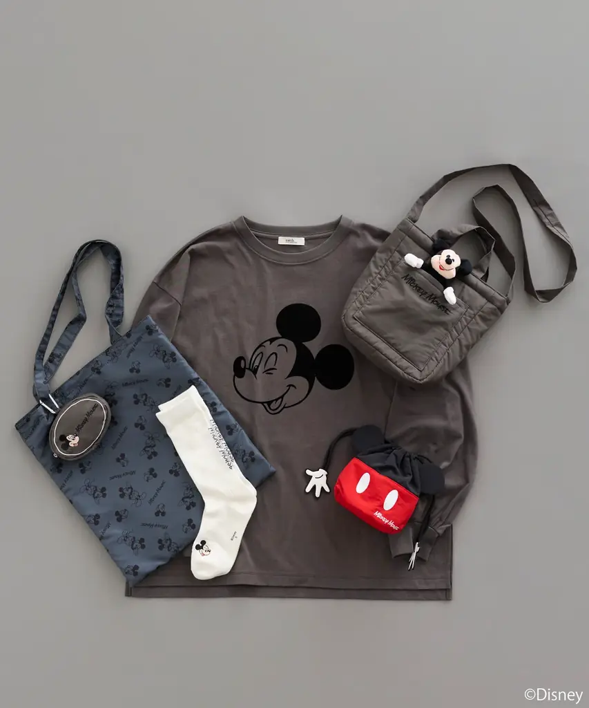 【earth music&ecology】大人気Disney Collectionより『ミッキー&フレンズ』が登場・春のおでかけにぴったりなカジュアルアイテムを2月27日(金)発売 画像 2