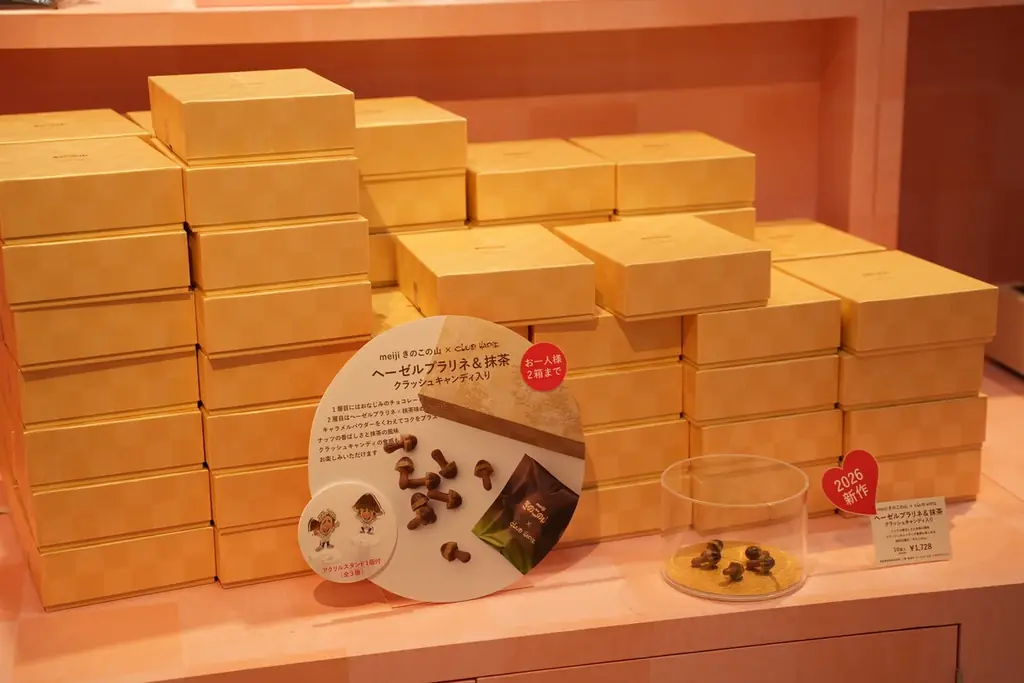 日本最大級のチョコの祭典で即完売！バレンタインシーズンに、「和」をテーマに＋αのひと味を加えた「きのこの山」「たけのこの里」２商品が同時に全国発売決定！ 画像 5