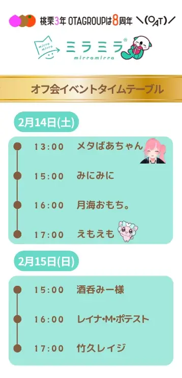「OTAGROUP株式会社」創業8周年を記念して渋谷モディにてポップアップストア「桃栗3年 OTAGROUPは8周年」を2月14日から2月23日に開催 画像 2