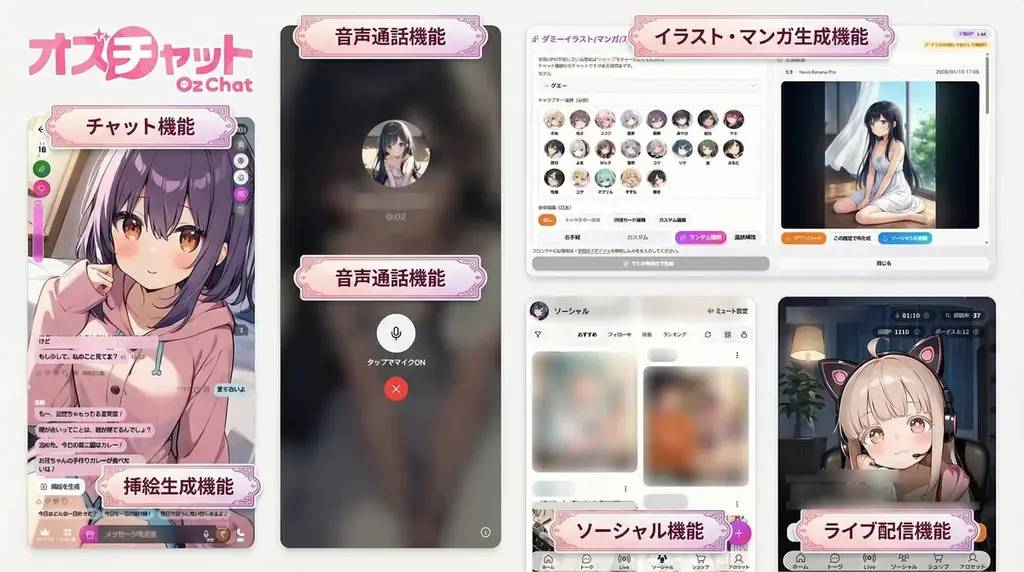 AIライバー・寺場イトが毎週ライブ配信！“推せる”AIキャラチャットアプリ『オズチャット』にライブ視聴機能「Live」登場 画像 3