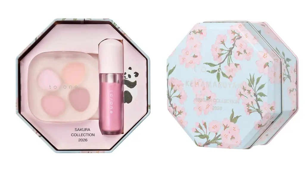 【to/one(トーン)】KEITA MARUYAMAの夜桜を纏う3度目のサクラコレクションが登場！桜柄の缶に入った限定コフレ2種ほか全14アイテムがラインアップ 画像 3