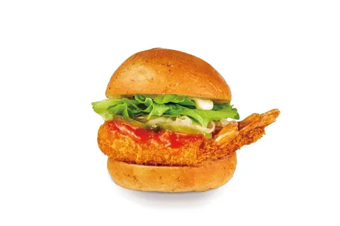 【bb.q オリーブチキン】サクッと、ぷりっと、えび三昧。えびとチキンの美味しい相乗効果が楽しい「えびフライバーガー」シリーズが新登場！ 画像 2