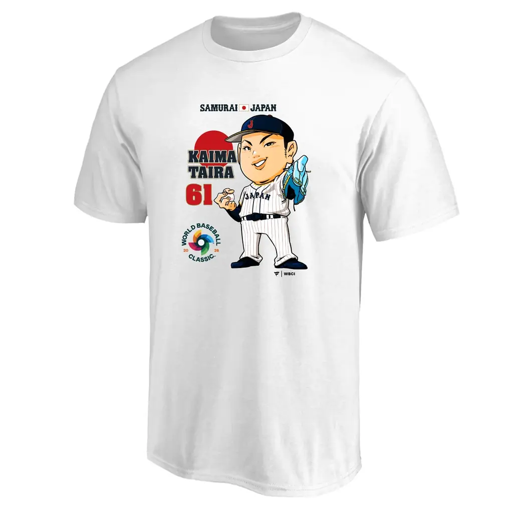 ファナティクス・ジャパンオリジナル　2026 WORLD BASEBALL CLASSIC™日本代表イラストTシャツが登場！ 画像 12
