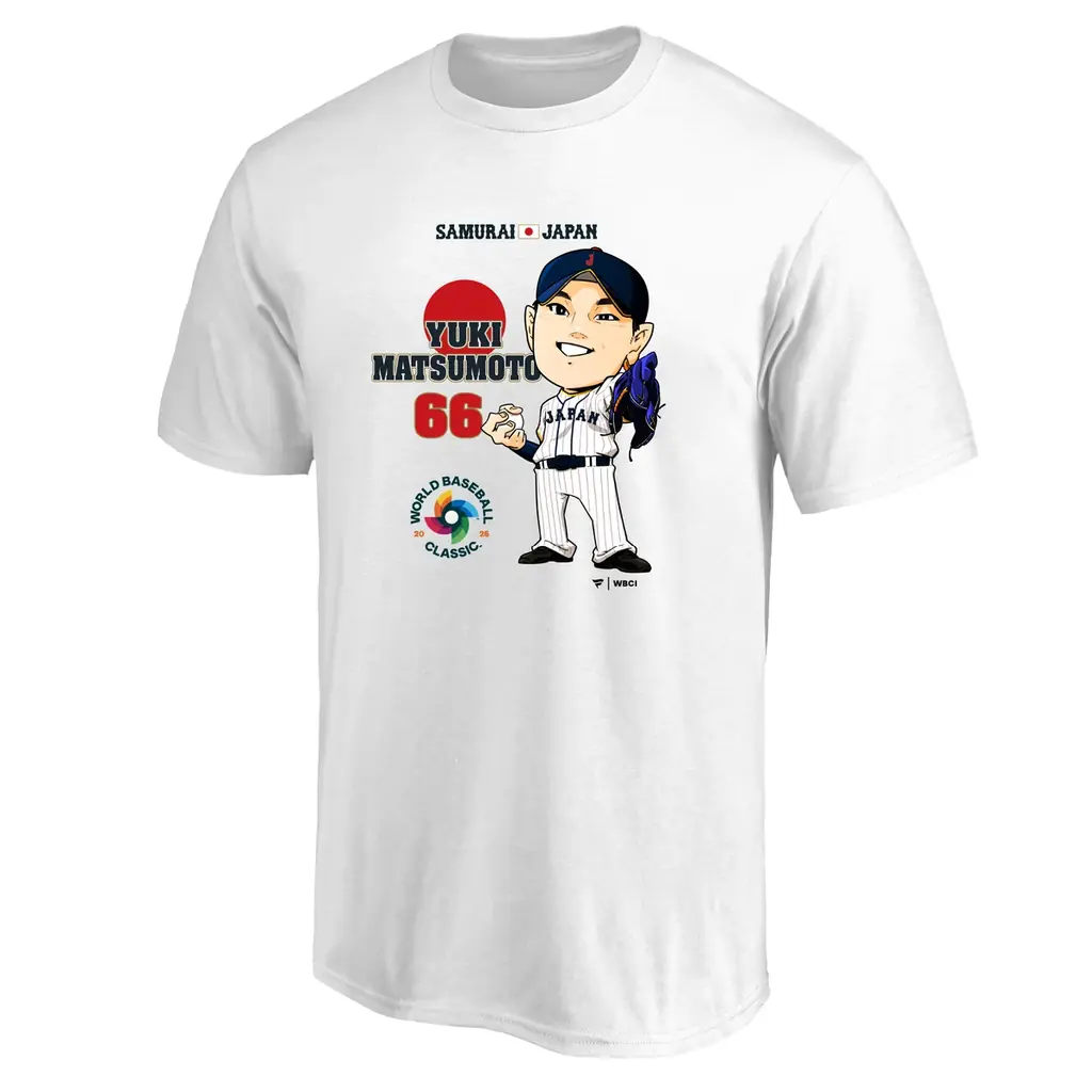 ファナティクス・ジャパンオリジナル　2026 WORLD BASEBALL CLASSIC™日本代表イラストTシャツが登場！ 画像 13