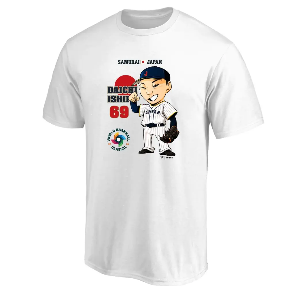 ファナティクス・ジャパンオリジナル　2026 WORLD BASEBALL CLASSIC™日本代表イラストTシャツが登場！ 画像 14
