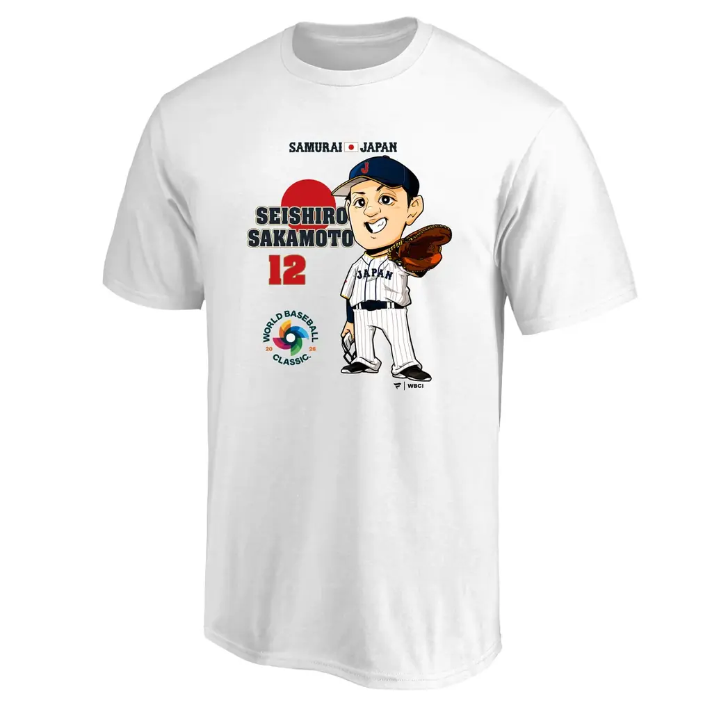 ファナティクス・ジャパンオリジナル　2026 WORLD BASEBALL CLASSIC™日本代表イラストTシャツが登場！ 画像 16