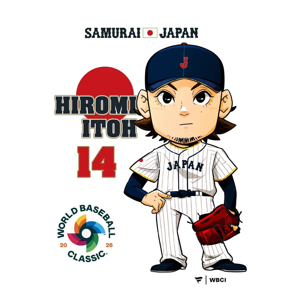 ファナティクス・ジャパンオリジナル　2026 WORLD BASEBALL CLASSIC™日本代表イラストTシャツが登場！ 画像 3