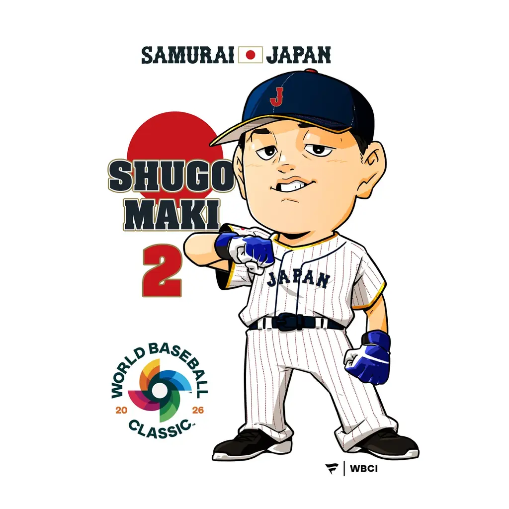 ファナティクス・ジャパンオリジナル　2026 WORLD BASEBALL CLASSIC™日本代表イラストTシャツが登場！ 画像 4