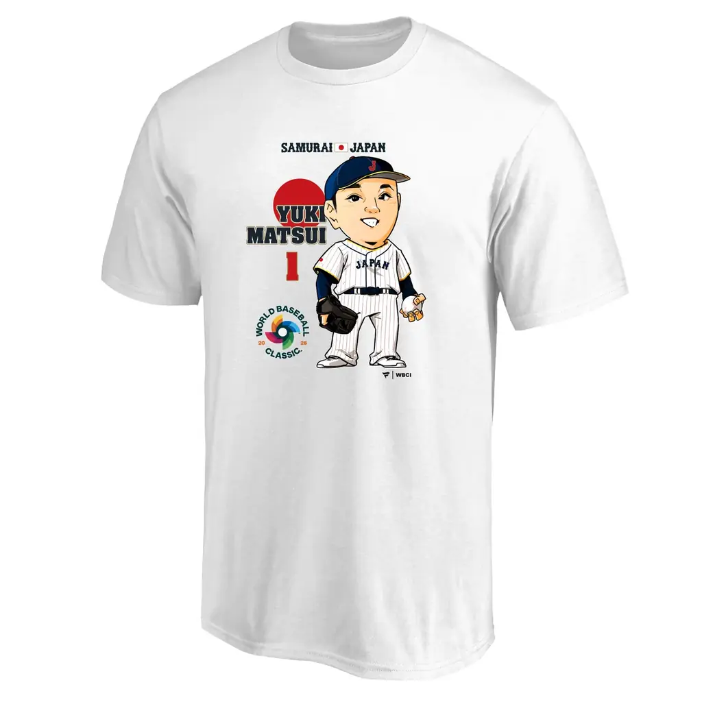 ファナティクス・ジャパンオリジナル　2026 WORLD BASEBALL CLASSIC™日本代表イラストTシャツが登場！ 画像 6