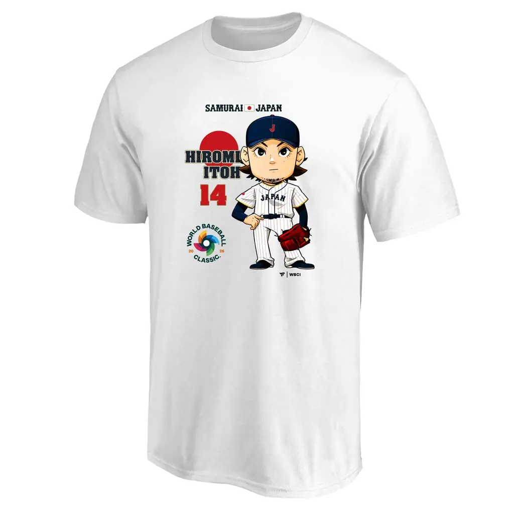 ファナティクス・ジャパンオリジナル　2026 WORLD BASEBALL CLASSIC™日本代表イラストTシャツが登場！ 画像 7