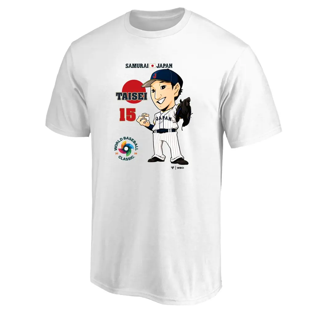 ファナティクス・ジャパンオリジナル　2026 WORLD BASEBALL CLASSIC™日本代表イラストTシャツが登場！ 画像 8