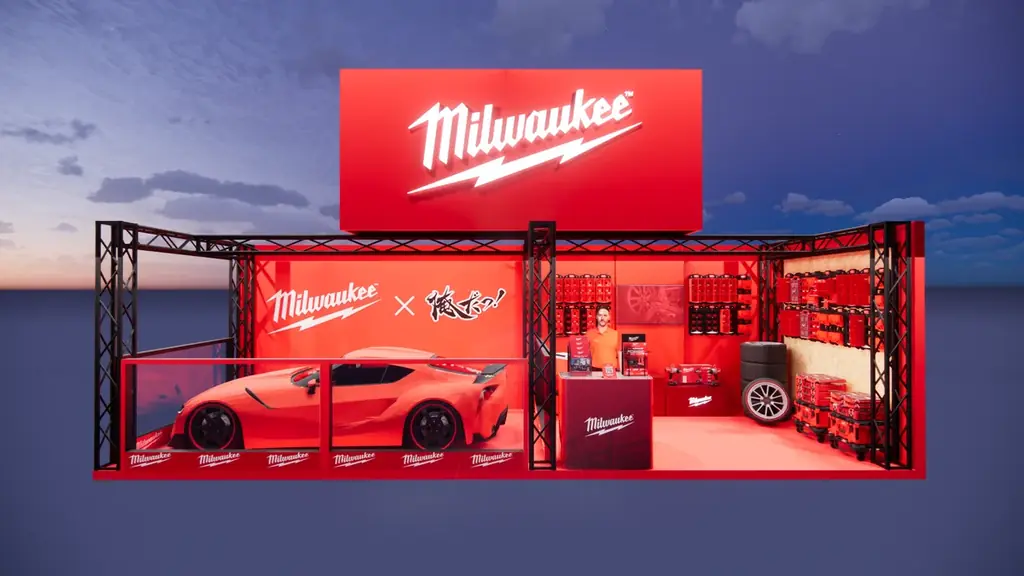 「第23回 国際オートアフターマーケットEXPO2026」に出展。「D1グランプリ」参戦のレースカーも展示。自動車整備やメンテナンスに便利な電動工具を体感できるブースを展開 画像 1