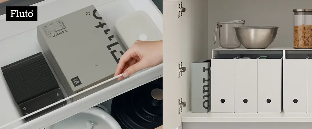 今日は何ゴミ？出し忘れをゼロに！分別カレンダー付きのFluto紐付きゴミ袋 画像 3