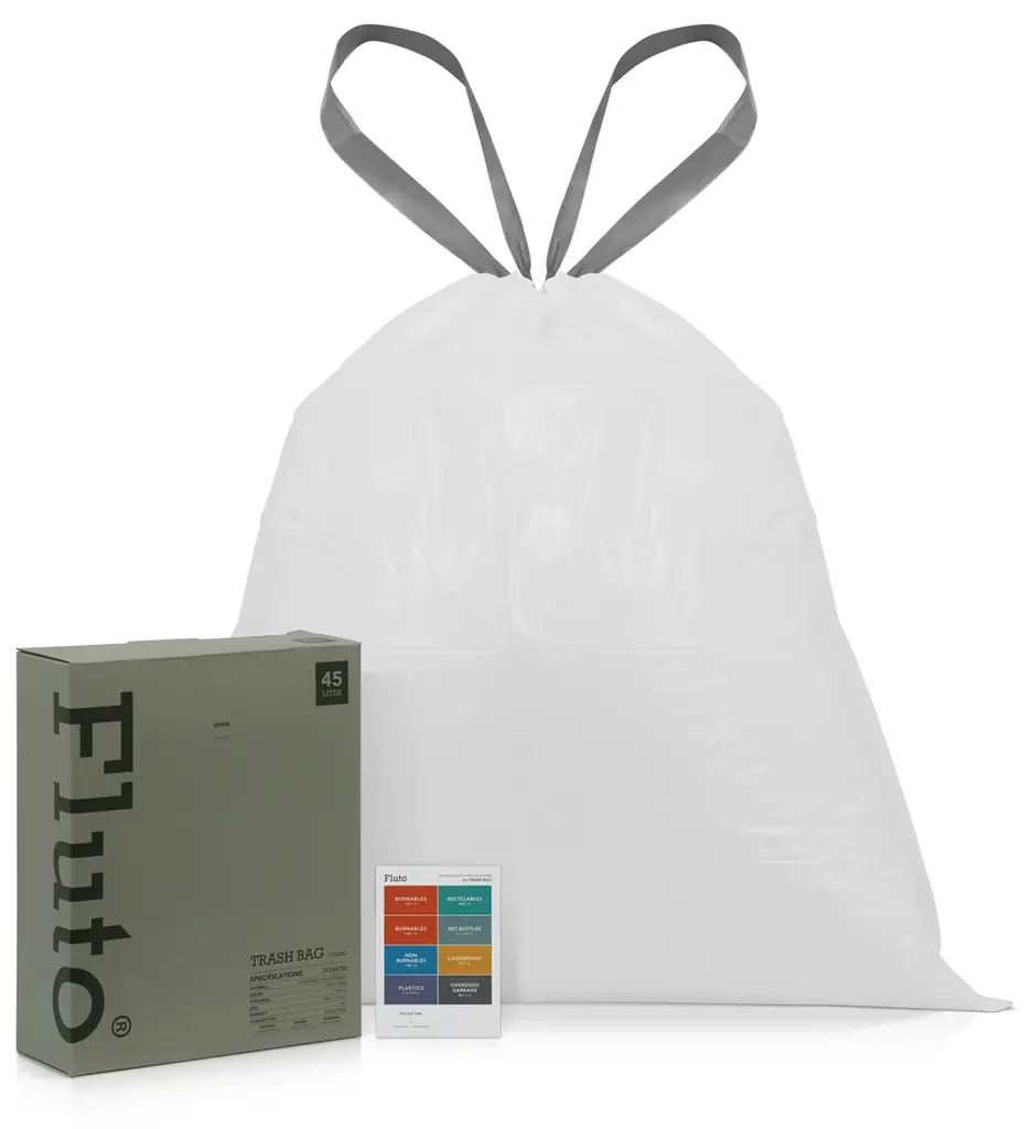 今日は何ゴミ？出し忘れをゼロに！分別カレンダー付きのFluto紐付きゴミ袋 画像 6