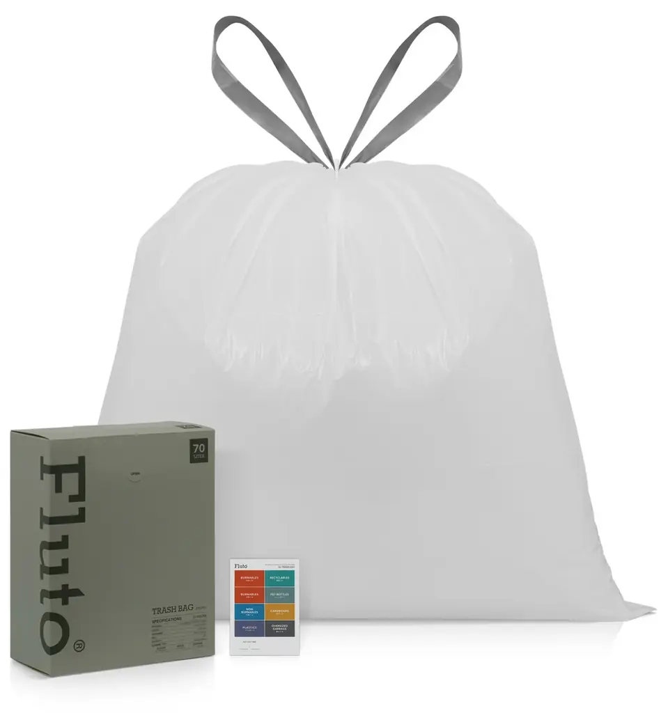 今日は何ゴミ？出し忘れをゼロに！分別カレンダー付きのFluto紐付きゴミ袋 画像 7