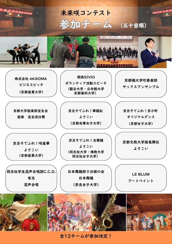 【京都府】学生が情熱を注いでいる活動を競い合う 画像 2