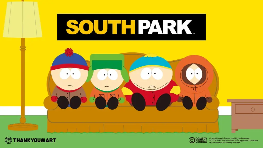 アメリカ発の人気アニメ・シリーズ「サウスパーク」とサンキューマートがコラボ！全品390円(税込429円)で2月下旬に新発売 画像 1