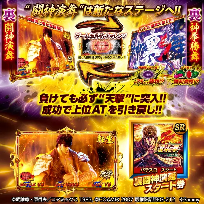 「スマスロ 北斗の拳 転生の章2」オンラインゲームセンター『GAPOLI』に登場！ 画像 8