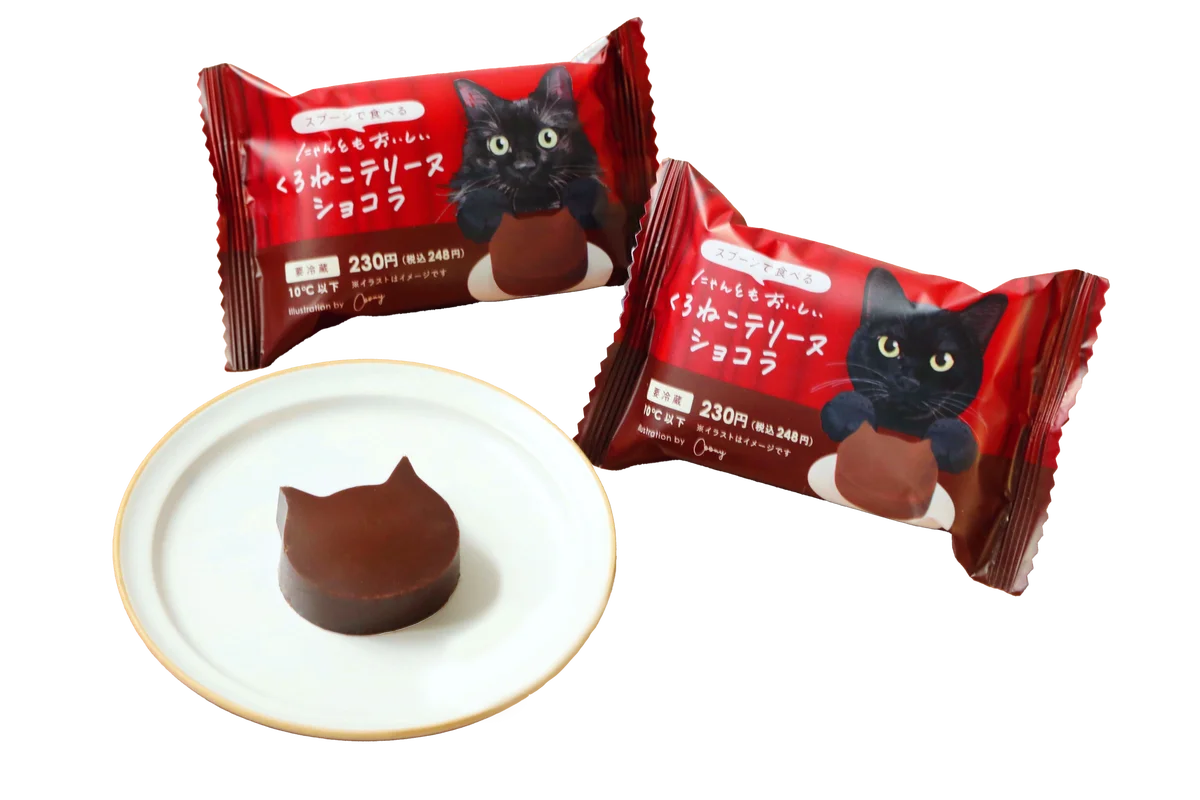 【ファミリーマート限定】チョコの甘み×とろけるにゃめらかさを楽しめる『にゃんともおいしいくろねこテリーヌ ショコラ』が期間限定で新発売！バレンタインや猫の日にもぴったりな可愛らしいねこ型スイーツ！ 画像 4