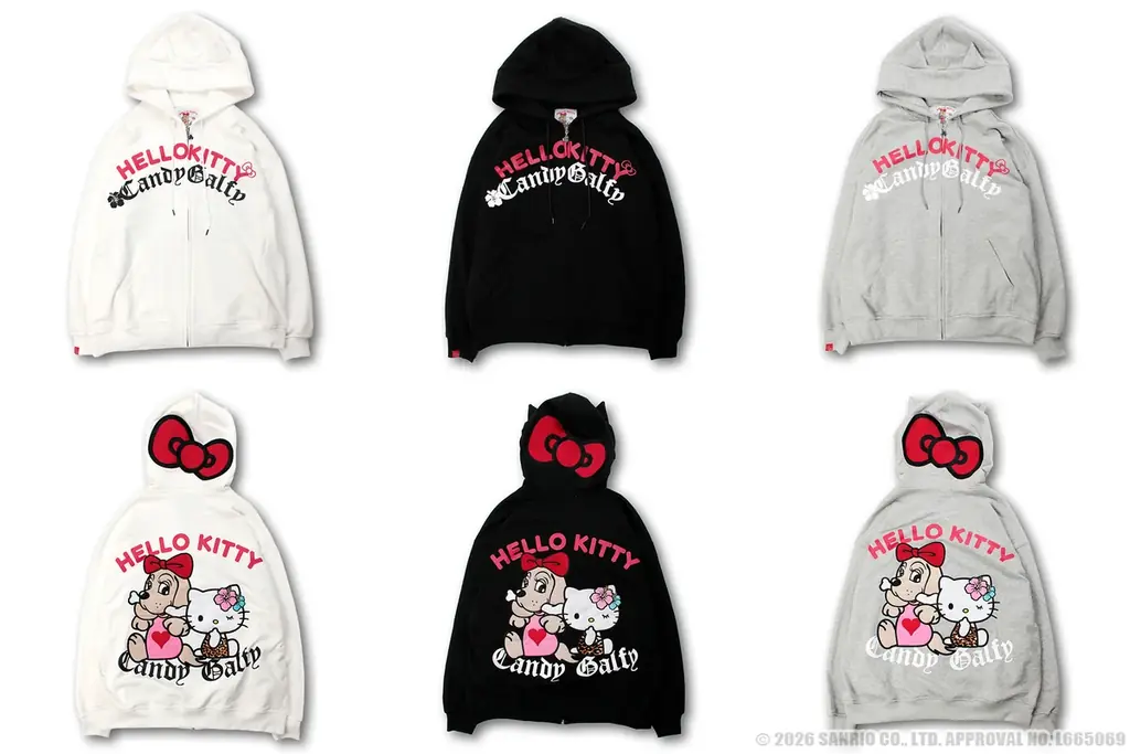 ク・ラッチが展開するストリートブランド「GALFY」のギャルライン『CANDY GALFY(キャンディーガルフィー)』とサンリオの人気キャラクター『ハローキティ』とのコラボレーションコレクションを発売 画像 8