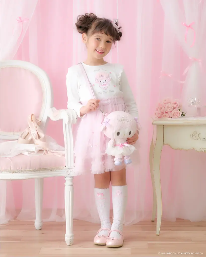 気分は夢見るバレリーナ。メゾ ピアノからマイメロディとマイスウィートピアノのオリジナルアイテムが登場！ 画像 11