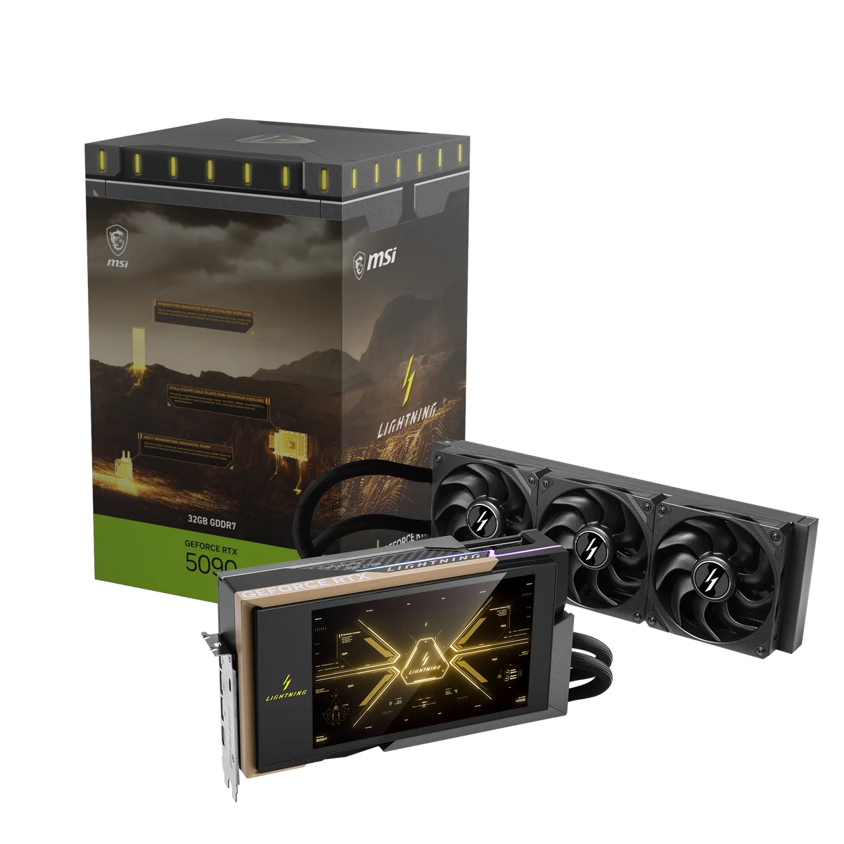 MSI、GeForce RTX™ 5090を搭載したグラフィックスカード「GeForce RTX™ 5090 32G LIGHTNING Z」発売のお知らせ 画像 1