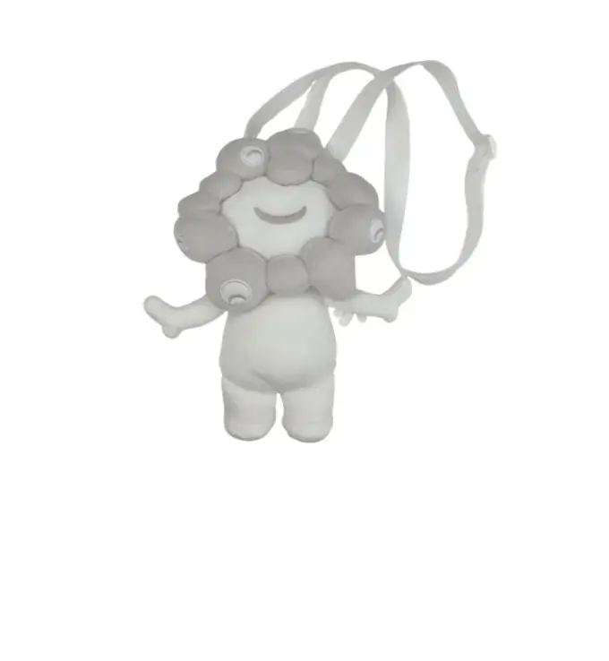 【EXPO2025 公式ライセンス商品】白ミャクミャクの新商品「お手玉風ぬいぐるみ／這型ぬいぐるみ／全身ぬいぐるみポーチ」が新登場 画像 4