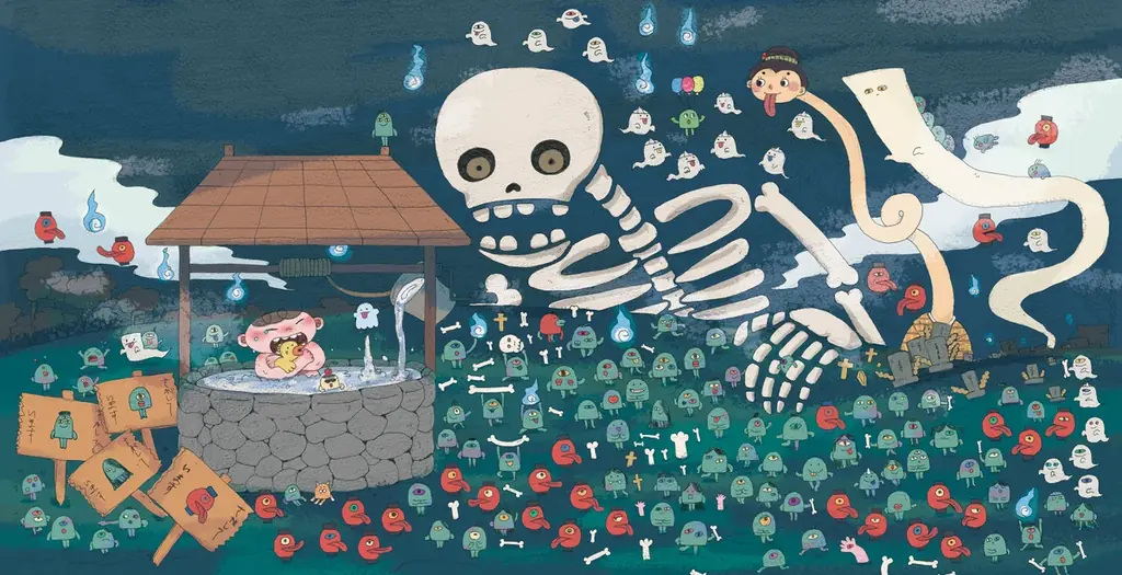 伊豆見香苗×ポップしなないでのコラボ絵本『どっぽん！ バスボール』2026年2月6日（金）”お風呂の日”発売！ 読めばお風呂に入りたくなる「バスボール絵本」誕生！ ポップしなないでの新曲もリリース！ 画像 4