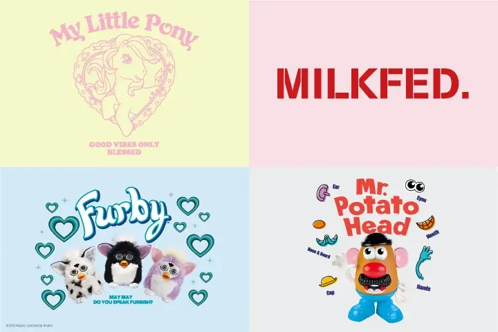 MILKFED.（ミルクフェド）がFurby（ファービー）、My Little Pony（マイリトルポニー）、POTATO HEAD（ポテトヘッド）とのコラボレーションアイテムを発表。 画像 1