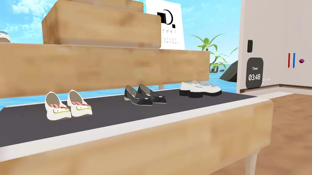 人気VRChatワールド「NAGiSA」、シューズショップ「DIANA」と再びコラボを実施 画像 3
