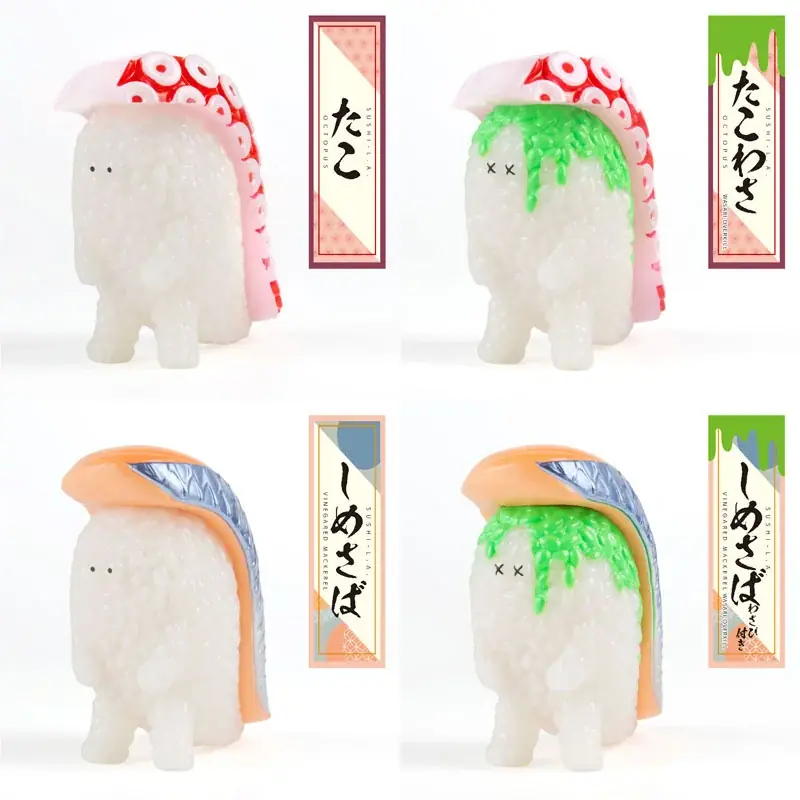 寿司怪獣「スシエルエー」のフィギュアコレクション第三弾が登場。待望の新ネタ！？「たこ」と「しめさば」が仲間入り。 画像 13