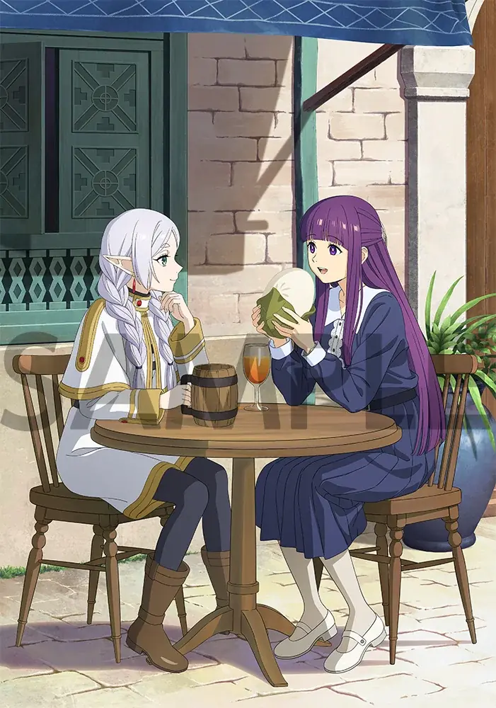 「『葬送のフリーレン』Season 2 Blu-ray＆DVD Vol.1～3」のアニメイト特典絵柄が公開！　フリーレン＆フェルンの描き下ろしイラストを使用した特典が多数付属!! 画像 1