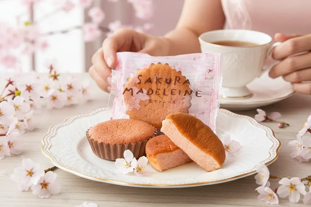 【桜スイーツ人気No.1】口の中で、桜の花が舞うような味わい。ふんわりシフォン食感の「桜マドレーヌ」が2/8より登場 画像 2