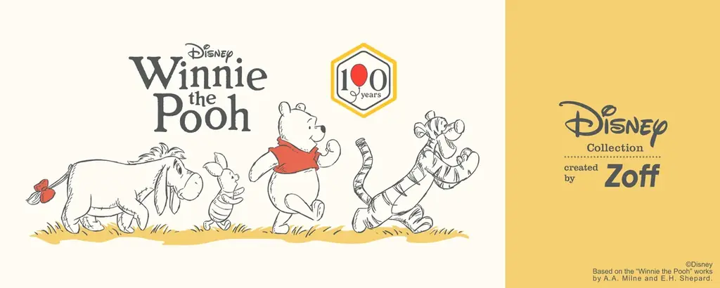 メガネブランド「Zoff」新ディズニーコレクション「”Winnie the Pooh” -Pooh’s Memorial-Disney Collection」が登場 画像 1