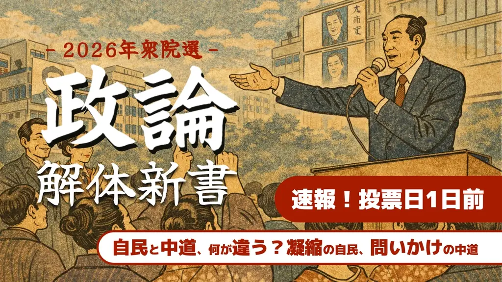 衆院選2/8投票前：自民vs中道の話し方比較