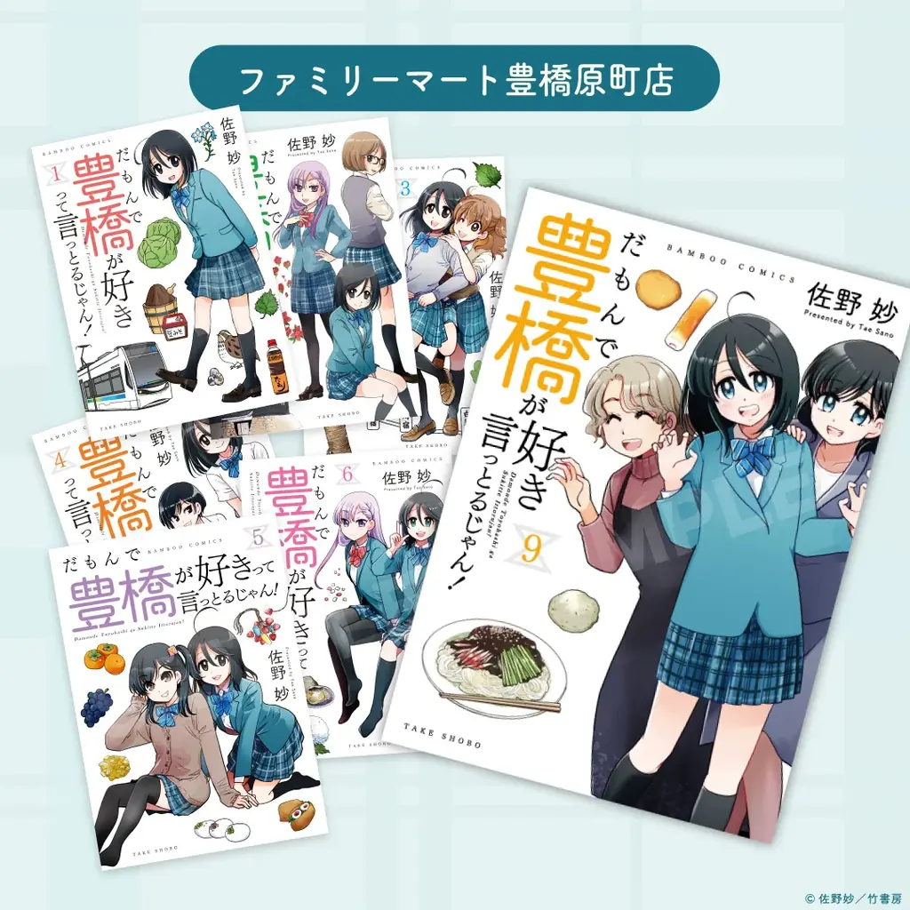 新刊『だもんで豊橋が好きって言っとるじゃん！9巻』発売記念！！『だも豊』スタンプラリー開催！&佐野妙先生新規描き下ろしイラストを使用したグッズも新登場！ 画像 7