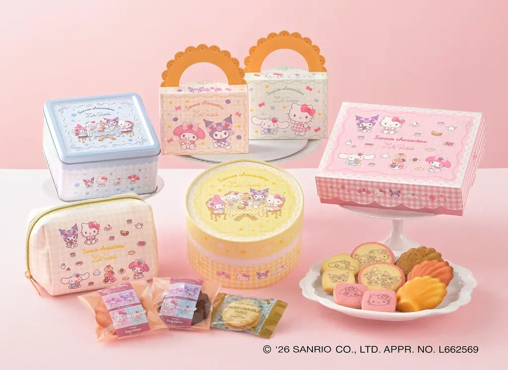 【銀座コージーコーナー】サンリオキャラクターズとのコラボ限定デザインで登場！ホワイトデー期間限定の焼菓子ギフト「la la printemps（ララプランタン）」 画像 1