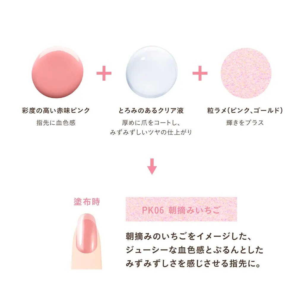 フレッシュな果実カラーで、指先にみずみずしい彩りを。パラドゥから、「もぎたてのフルーツ」をイメージした春のネイルコレクションが登場。 画像 3