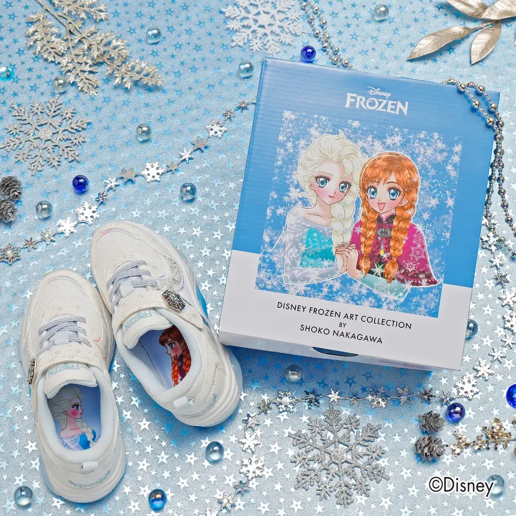 【ABC-MART限定】中川翔子さん描きおろし『アナと雪の女王』がシューズに　「ディズニー フローズン アート コレクション BY 中川翔子」モチーフ スペシャルコレクション登場 画像 3