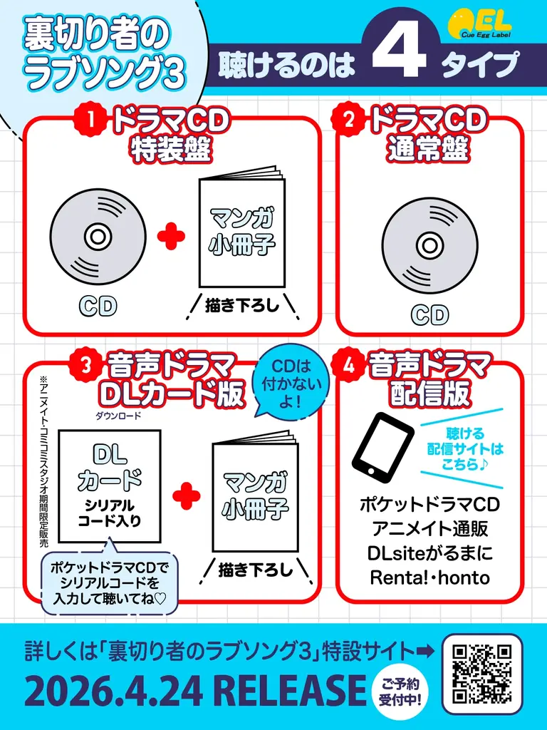 BLドラマCD「裏切り者のラブソング3」の試聴動画・キャストインタビュー＆写真・ジャケット・特典画像を公開♪ 画像 5