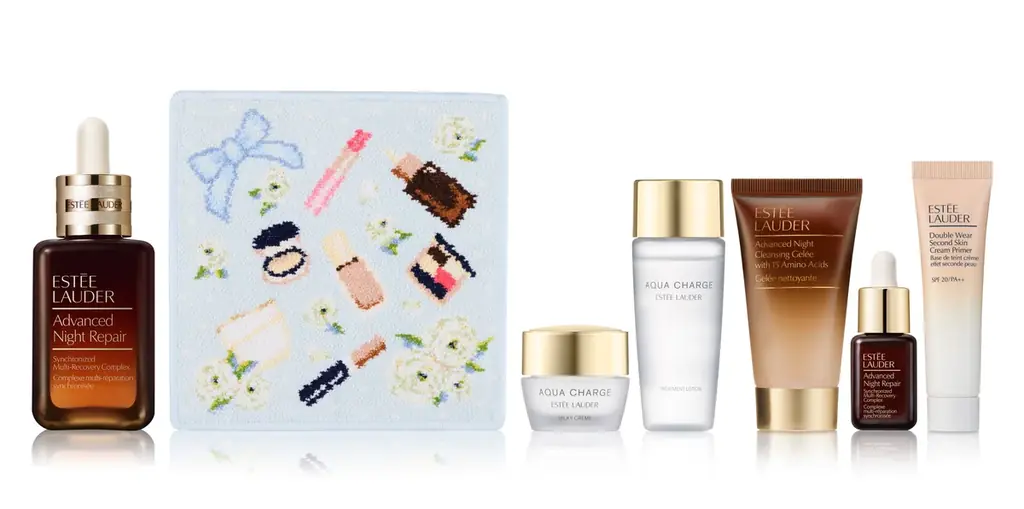 エスティ ローダー、「FEILER（フェイラー）」との再コラボレーションを発表。ブランド ベストセラーのアイテムをモチーフにした限定ハンカチを含む特別セットを販売 画像 4