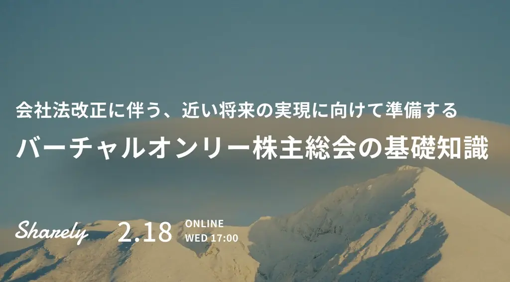 バーチャルオンリー総会基礎